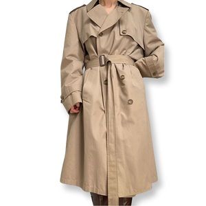 LONDON FOG Maincoats Trench
Coat Jacket Women Long sleeves